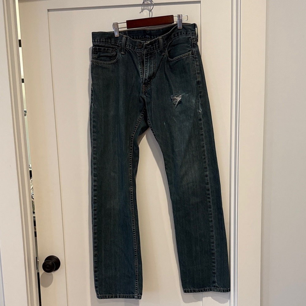 Levi's Dark Blue Straight Jeans for Men